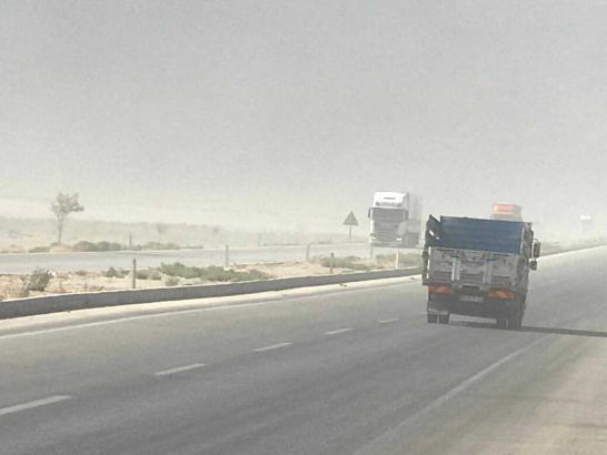 Konya'da kum fırtınası etkili oldu
