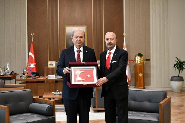 OYAK Yönetim Kurulu Başkanı Aksakallı’dan KKTC Cumhurbaşkanı Tatar’a ziyaret