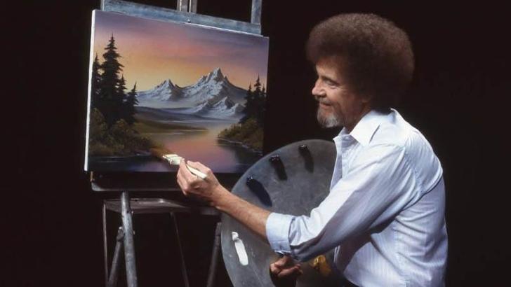 Bob Ross’un tabloları kamu televizyonlarına destek için satışa çıkıyor