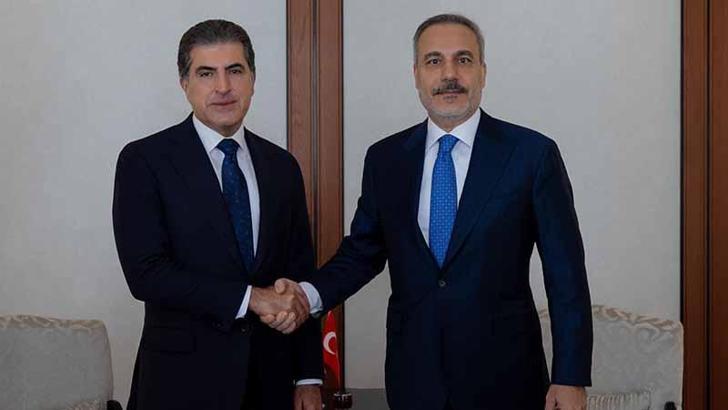 Bakan Fidan, IKBY Başkanı Barzani ile görüştü