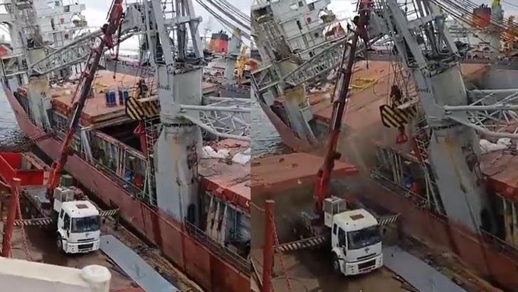 Tuzla Tersaneler Bölgesi'nde gemi yan yattı: 1 ölü