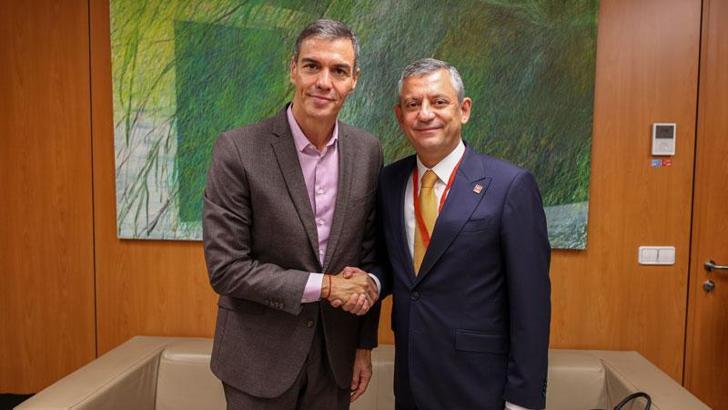 CHP Genel Başkanı Özel, İspanya Başbakanı Sanchez ile görüştü
