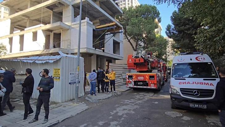Kadıköy'de inşaatta yüksekten düşen işçi hayatını kaybetti