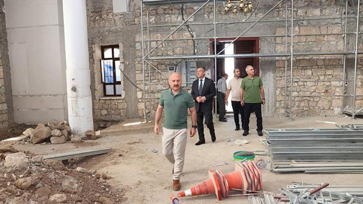 Adıyaman Yenipınar Camisi’nde restorasyon çalışmaları başladı