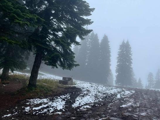 Bartın'ın yüksek kesimlerine kar yağdı