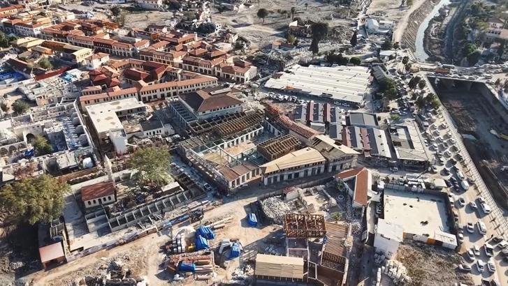 Antakya’da Ayakkabıcılar Çarşısı inşası sürüyor