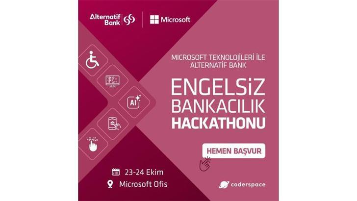 Alternatif Bank ve Microsoft Türkiye’den ‘Engelsiz Bankacılık Hackathonu’
