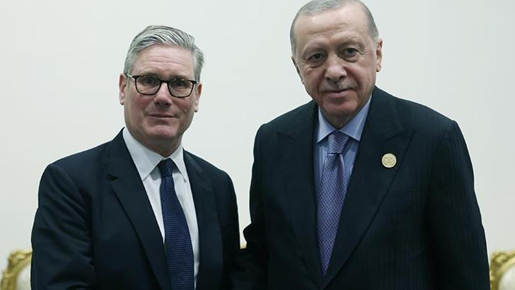 Cumhurbaşkanı Erdoğan, Birleşik Krallık Başbakanı Starmer ile görüştü