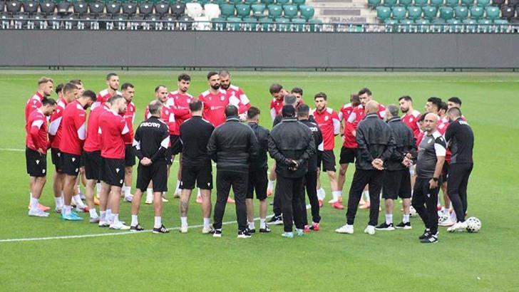 Gürcistan, Türkiye maçı için son antrenmanını yaptı