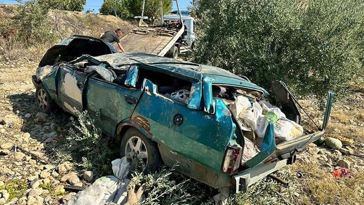 Otomobil şarampole yuvarlandı; karı-koca öldü