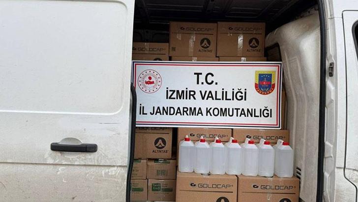 İzmir’de 1 ton etil alkol ele geçirildi