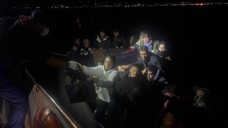 Bodrum'da 43 kaçak göçmen ile 1 organizatör yakalandı