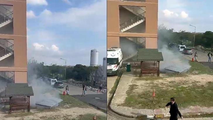 Çorlu'da hastanenin sigorta panelinde patlama