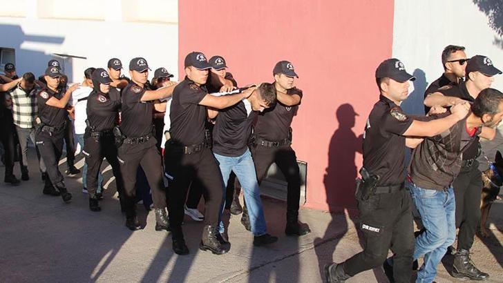 'Bayğaralar' suç örgütüne yönelik operasyonda 106 şüpheli adliyede