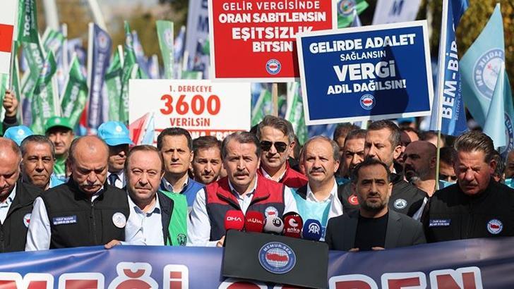 Memur-Sen'den TBMM önünde 'bütçe' açıklaması