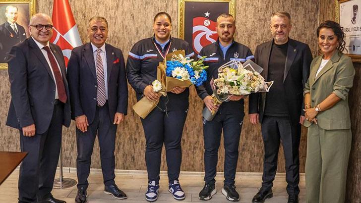 Avrupa Şampiyonu Havvanur Kethüda’dan Trabzonspor’a ziyaret