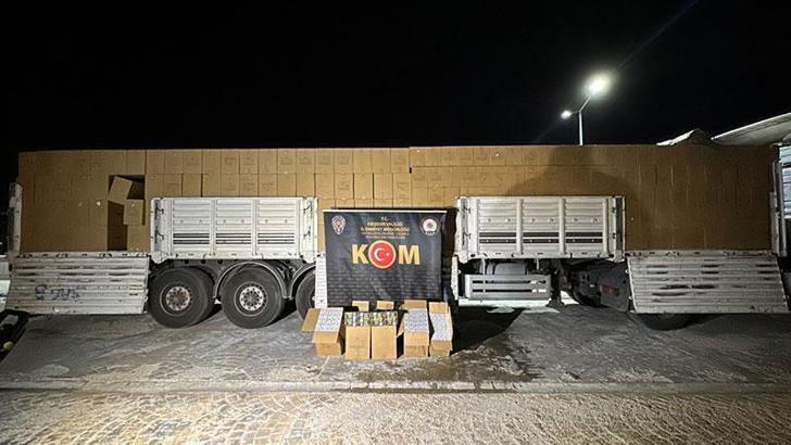 Kırşehir'de TIR’da yapılan aramada 980 koli boş makaron ele geçirildi; 1 tutuklama