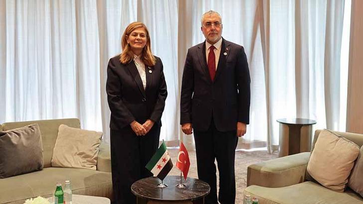 Bakan Işıkhan, Suriyeli mevkidaşı Kabawat ile görüştü