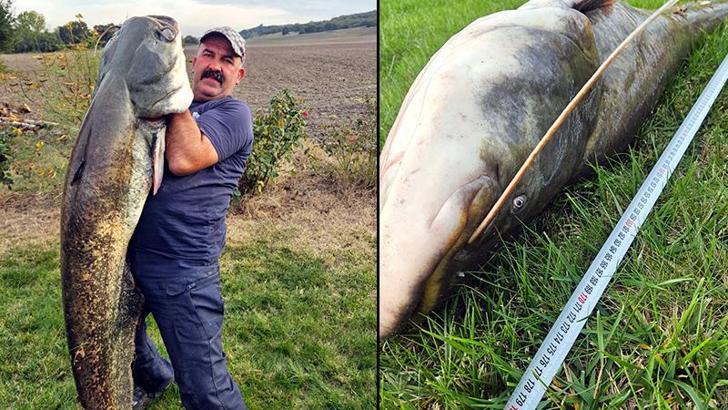 Oltayla 70 kiloluk yayın yakaladı