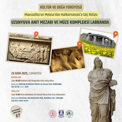 Maussollos'un göç rotası 'tarihin izinde yeni bir kültür yolu' olarak hayata geçiriliyor