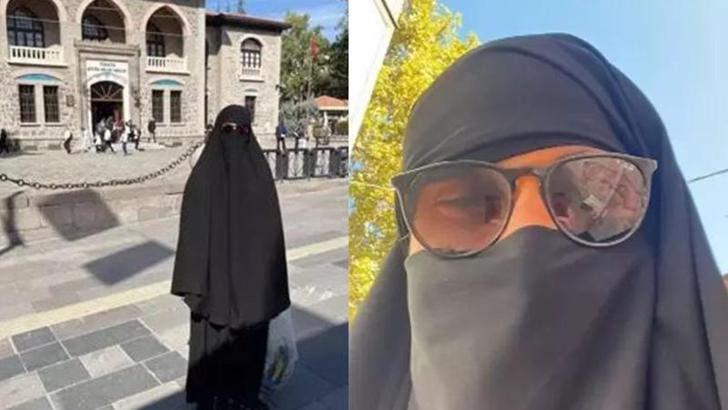 Ankara'da çarşafla gezen erkek, adli kontrolle serbest bırakıldı