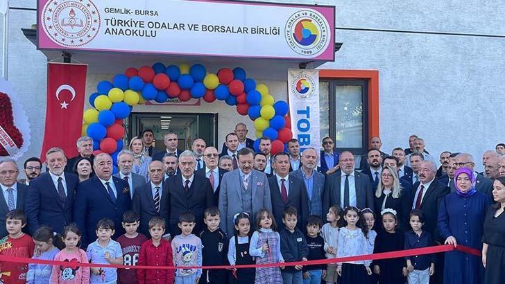 TOBB Başkanı Hisarcıklıoğlu, Bursa’da anaokulu açılışına katıldı