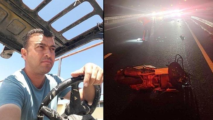 Manisa’da devrilen motosikletin sürücüsü hayatını kaybetti