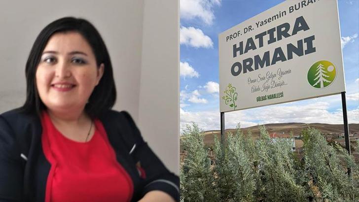 Trafik kazasında ölen profesör için hatıra ormanı