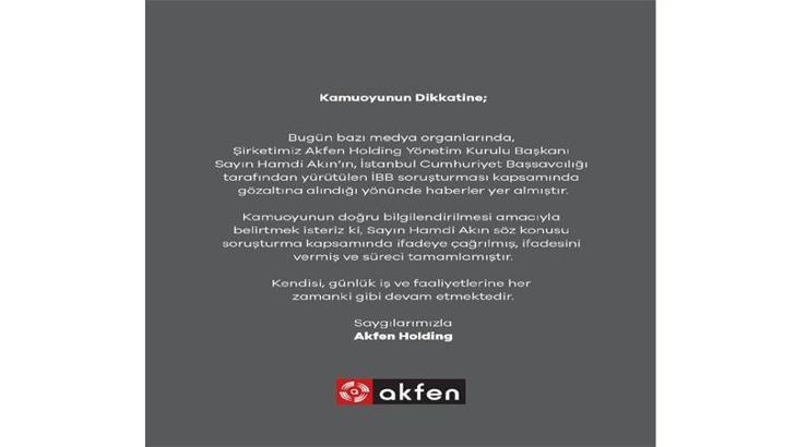 Akfen'den açıklama