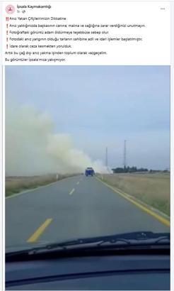 İpsala Kaymakamlığı'ndan anız yakanlara uyarı: Ceza kesmekten yorulduk