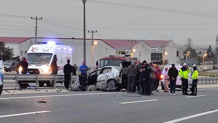 Yola çıkan köpek kazaya neden oldu: 2 yaralı
