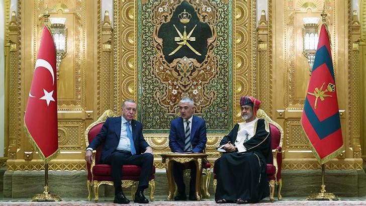 Cumhurbaşkanı Erdoğan, Umman Al Alam Sarayı’nda