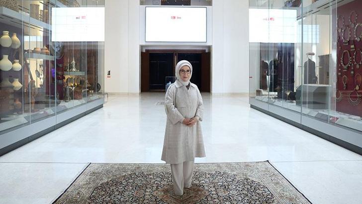 Emine Erdoğan, Umman'daki Ulusal Müze'yi ziyaret etti