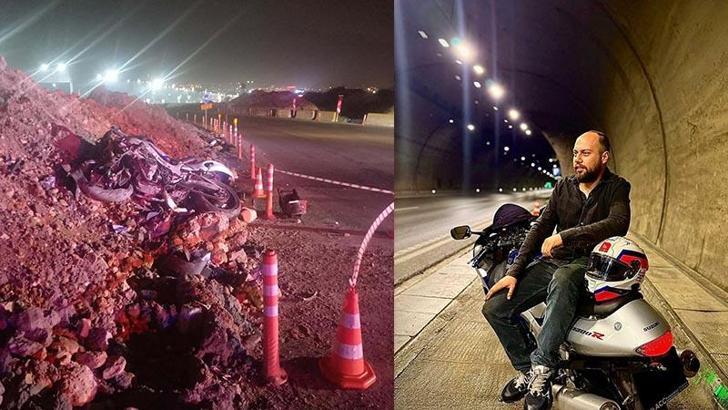 Toprak yığınına çarpıp kanala savrulan motosikletin sürücüsü öldü