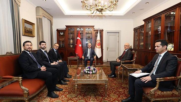 Numan Kurtulmuş, TÜRKPA Genel Sekreteri Hasan'ı kabul etti