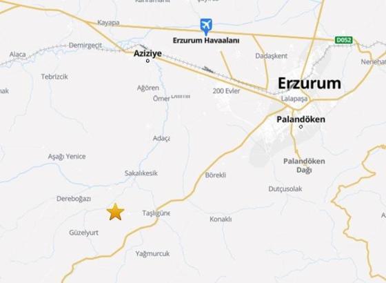 Erzurum'da 3.5 büyüklüğünde deprem