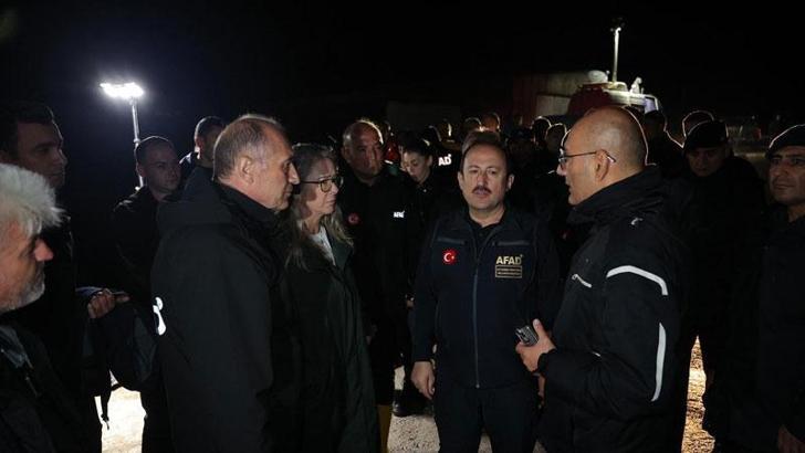 AFAD Başkanı Pehlivan, sel bölgesindeki çalışmaları yerinde inceledi