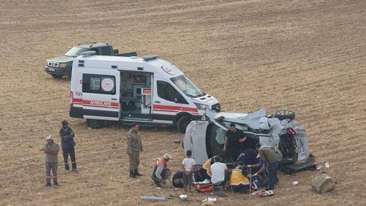Diyarbakır’da otomobil şarampole yuvarlandı: 1 ölü, 3 ağır yaralı