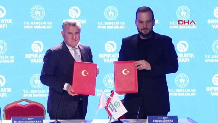 Gençlik ve Spor Bakanlığı ile Sıfır Atık Vakfı arasında protokol imzalandı