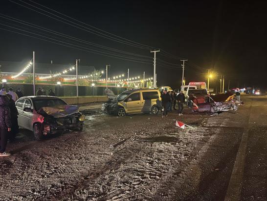 Çankırı’da 3 aracın karıştığı zincirleme kaza: 9 yaralı