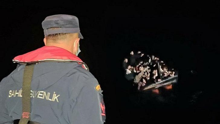 Muğla açıklarında 18’i çocuk 46 düzensiz göçmen kurtarıldı
