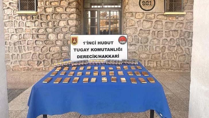 MSB: Hakkari hudut hattında 36 kilo altın ele geçirildi