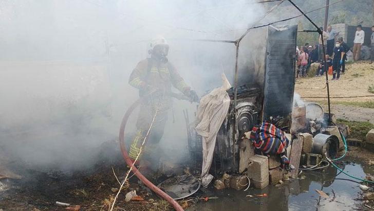 Hatay’da konteyner yangınında dumandan etkilenen bebek öldü