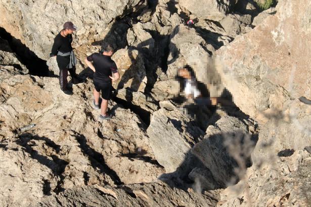 Falezlerde cansız bedeni bulundu