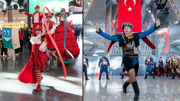 İstanbul Havalimanı'nda Cumhuriyet Bayramı coşkusu