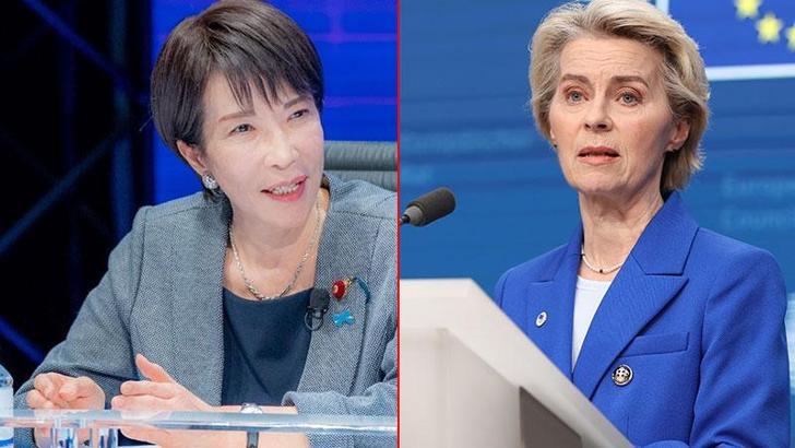 AB Komisyonu Başkanı von der Leyen, Japonya Başbakanı Takaichi ile görüştü