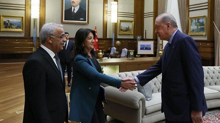 Cumhurbaşkanı Erdoğan, DEM Parti heyetini kabul etti