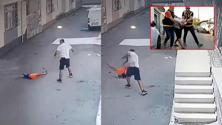 Kovaladığı çocuğu ayak bileğinden tutup yere fırlatan şüpheli tutuklandı