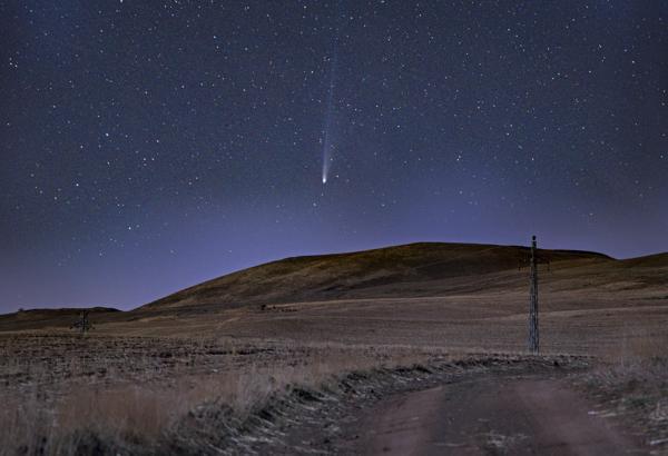Bitlis semalarında kuyruklu yıldız 'Lemmon'u görüntüledi
