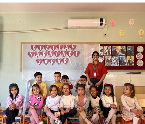 Kumlu’da anaokulu öğrencilerine Kızılay’dan etkinlik